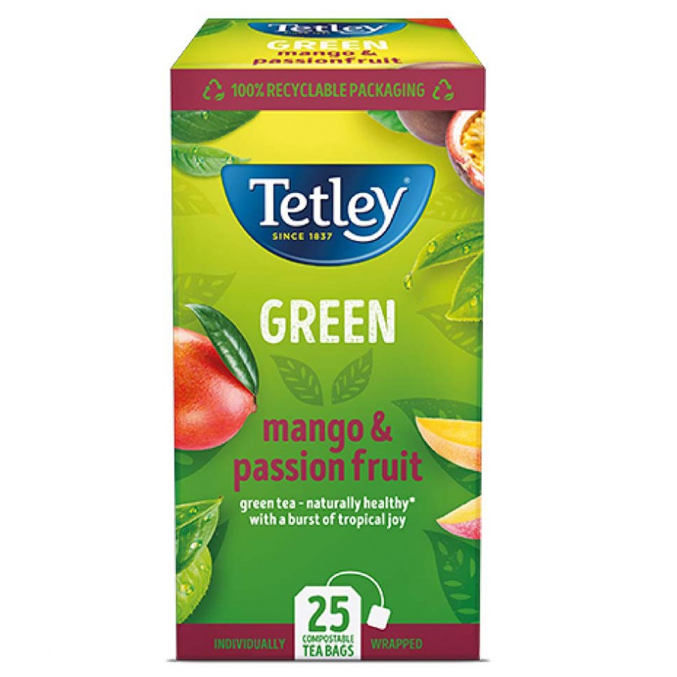 Πράσινο Τσάι Mango & Passion Fruit 25φ. Tetley