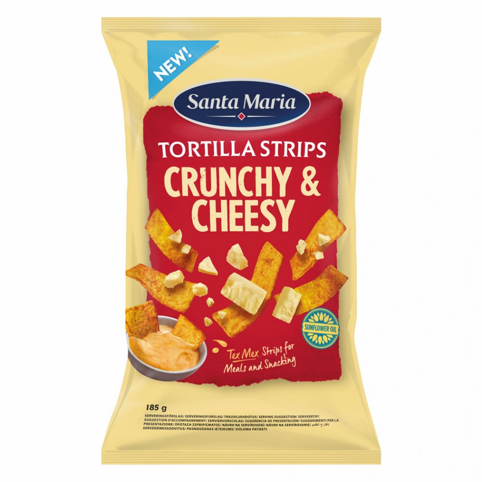 Τortilla Strips Crunchy & Cheesy Santa Maria 