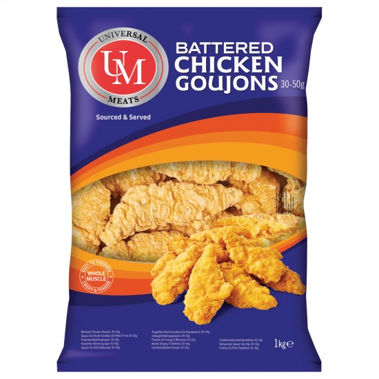 Προψημένο Φιλέτο Κοτόπουλου πανέ  (30-50gr) Universal Meats