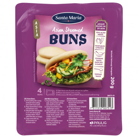 Asian Steamed Buns Santa Maria