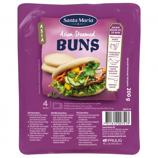 Asian Steamed Buns Santa Maria