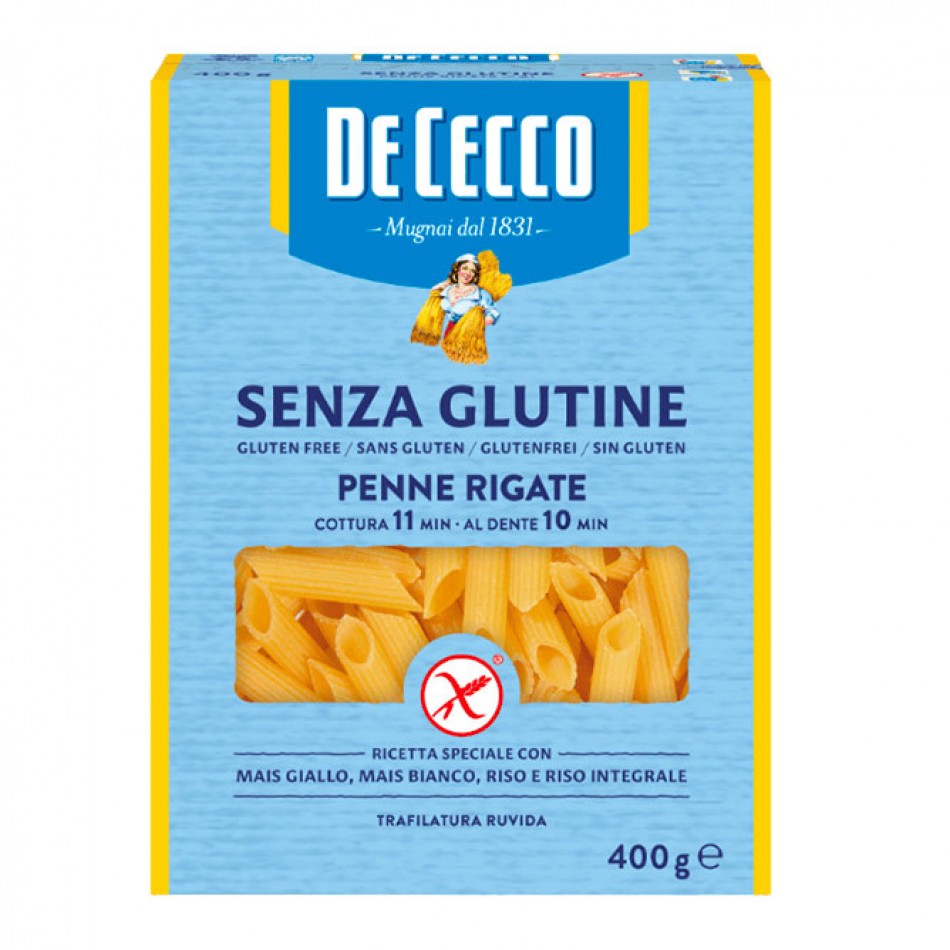 Ζυμαρικά Penne Rigate χωρίς γλουτένη De Cecco