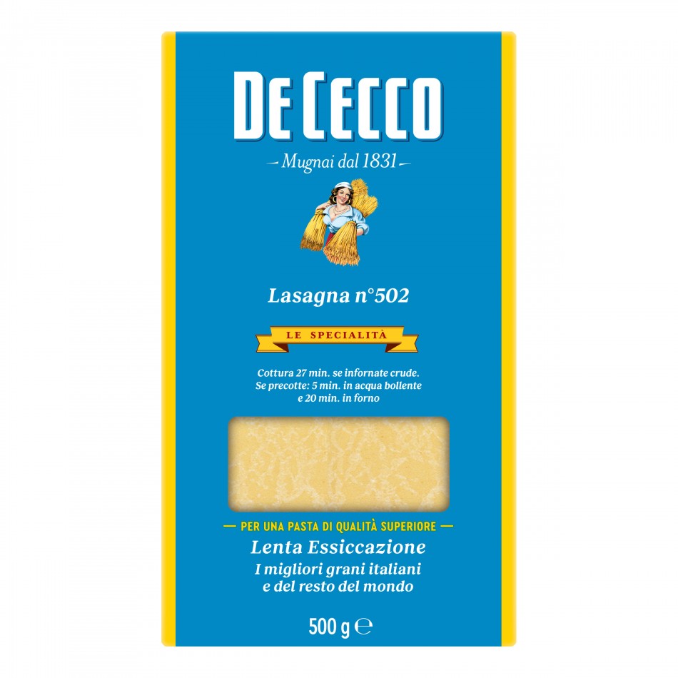 Ζυμαρικά Lasagna no. 502 De Cecco