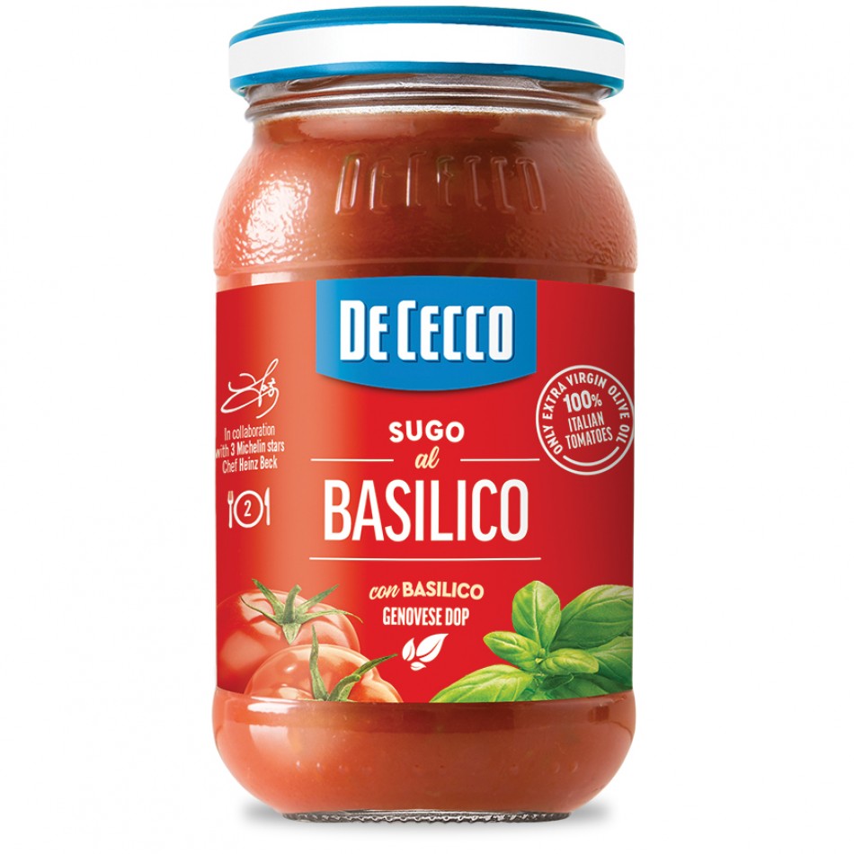 Σάλτσα με βασιλικό De Cecco