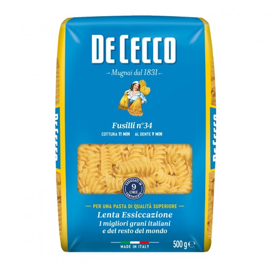 Ζυμαρικά Fusilli no. 34 De Cecco