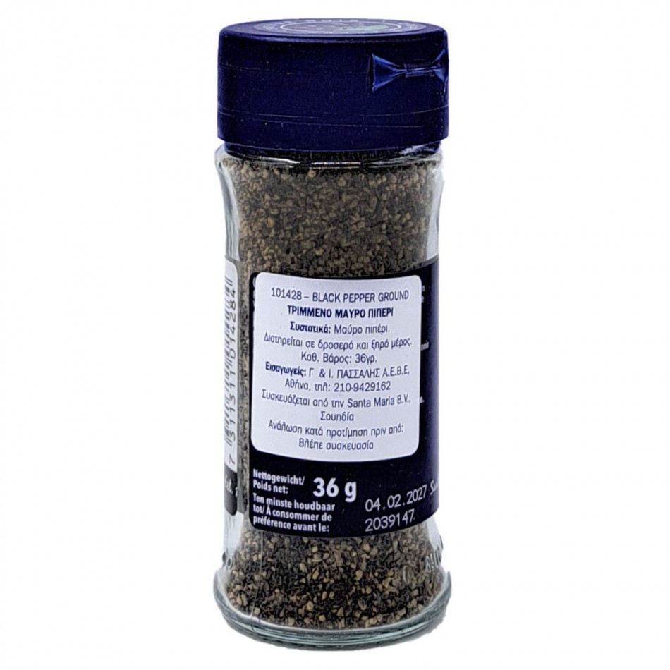 Black Pepper Ground ΤΡΙΜΜΕΝΟ ΜΑΥΡΟ ΠΙΠΕΡΙ Santa Maria