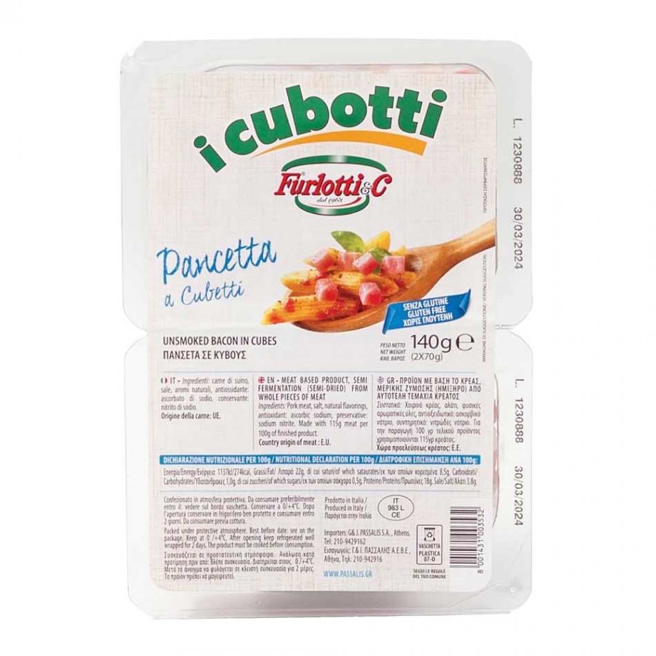 Panceta in cubes 'Furlotti & C.'