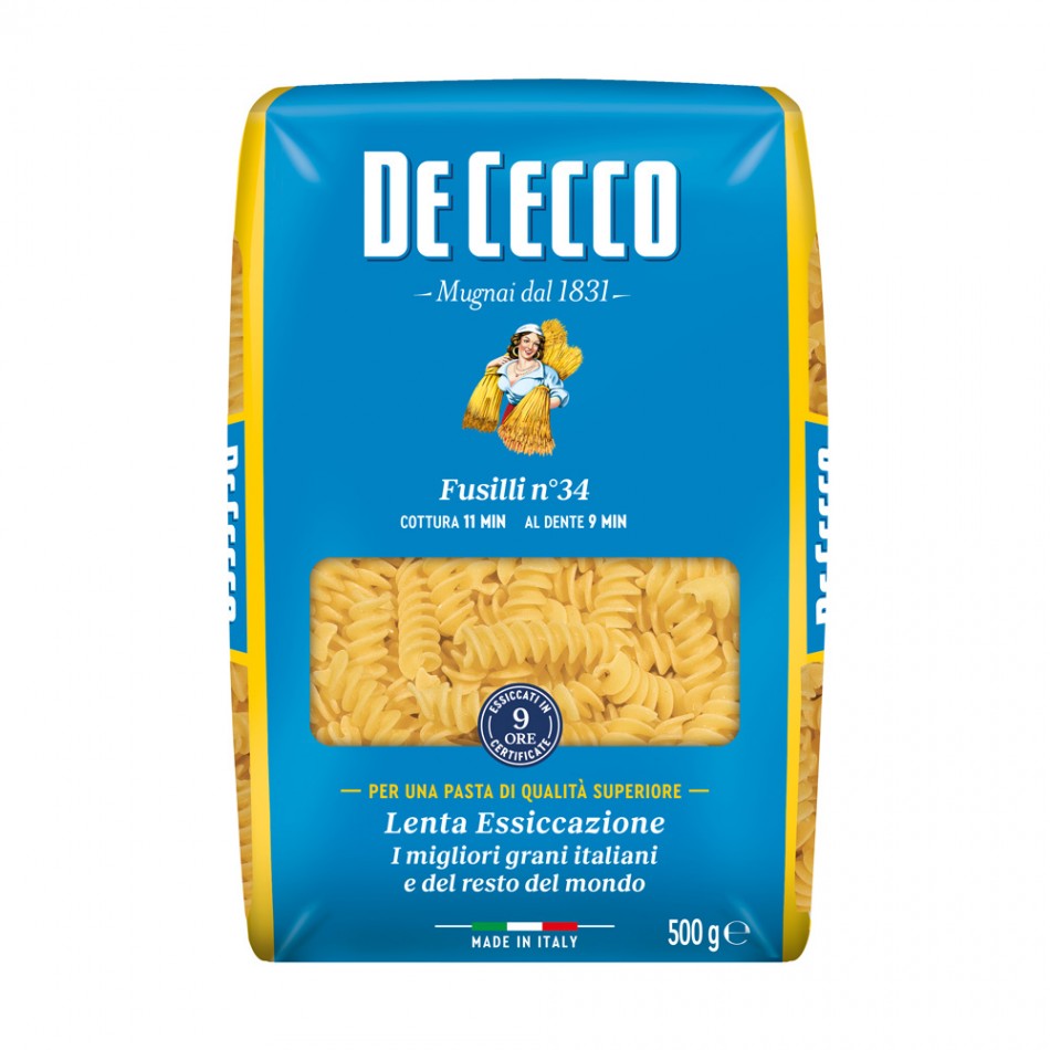 Ζυμαρικά Fusilli no. 34 De Cecco 