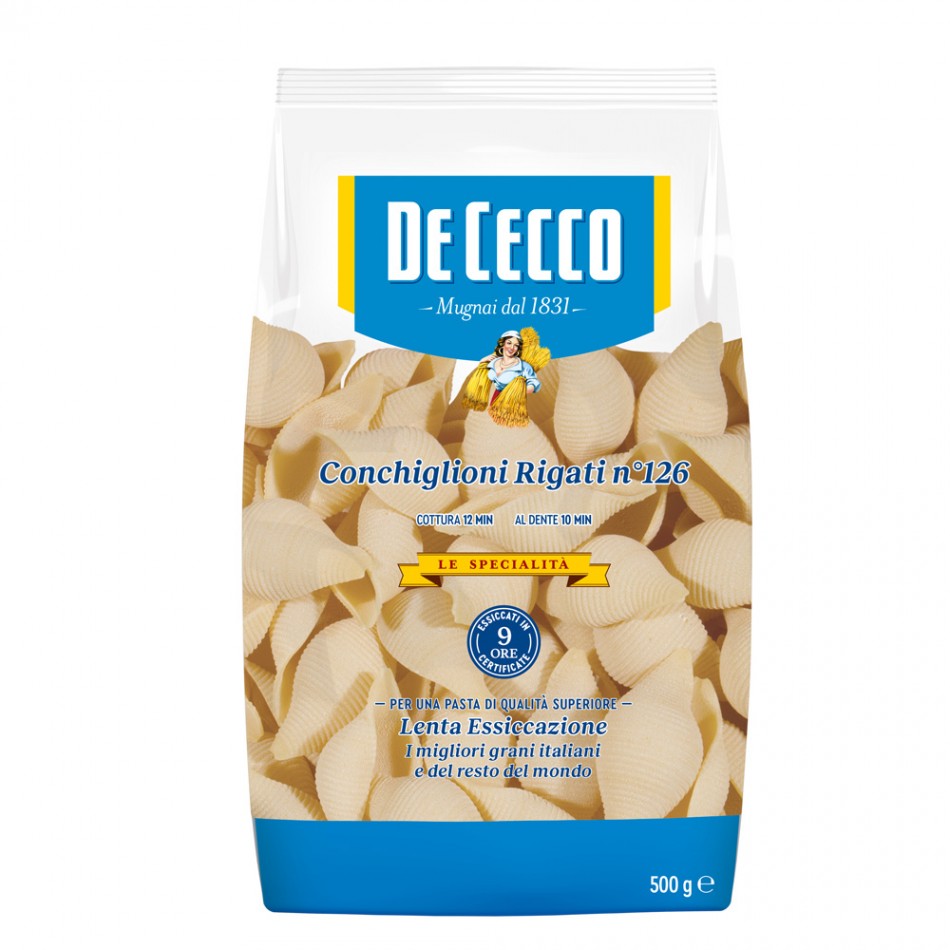 Ζυμαρικά Conchiglioni Rigati De Cecco 