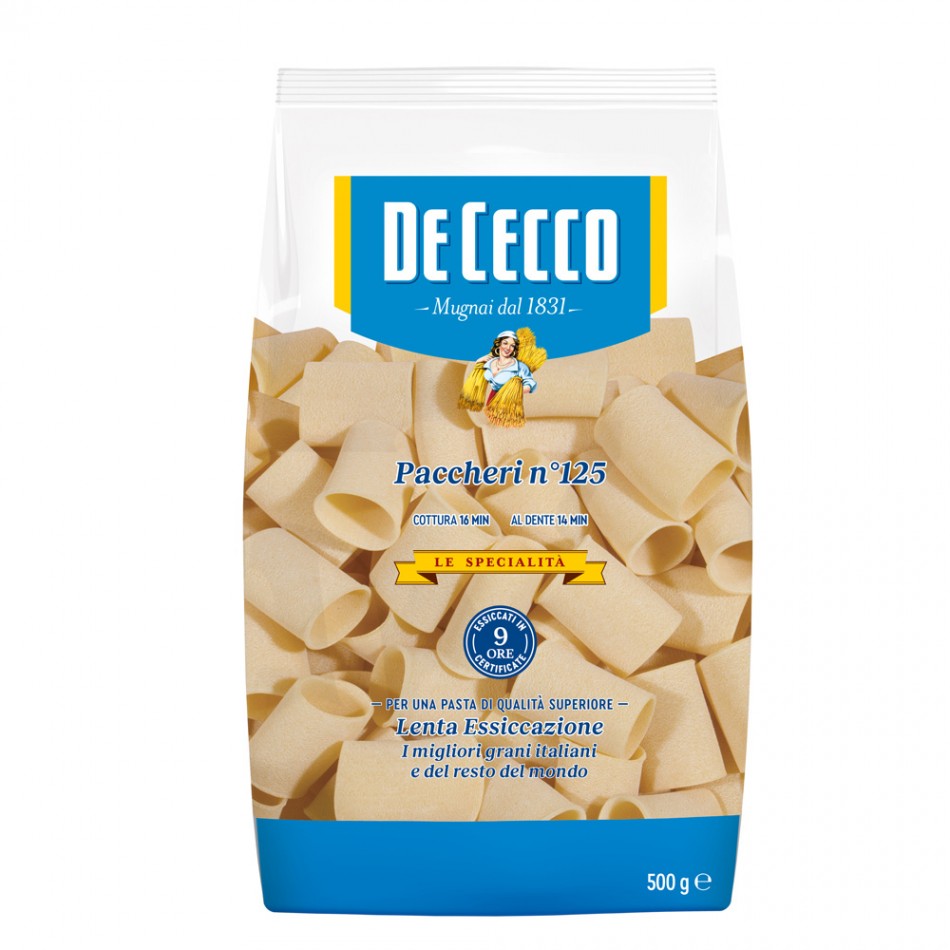 Ζυμαρικά Paccheri no. 125 De Cecco 