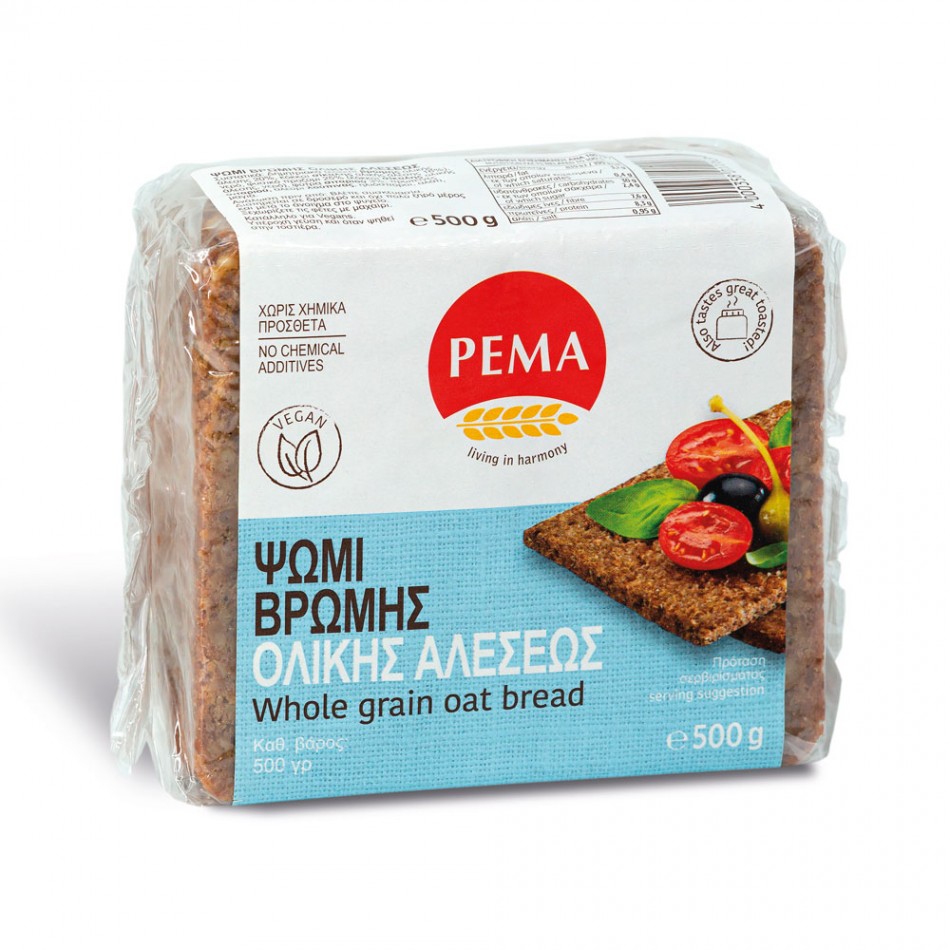 Ψωμί βρώμης ολικής  άλεσης Pema 