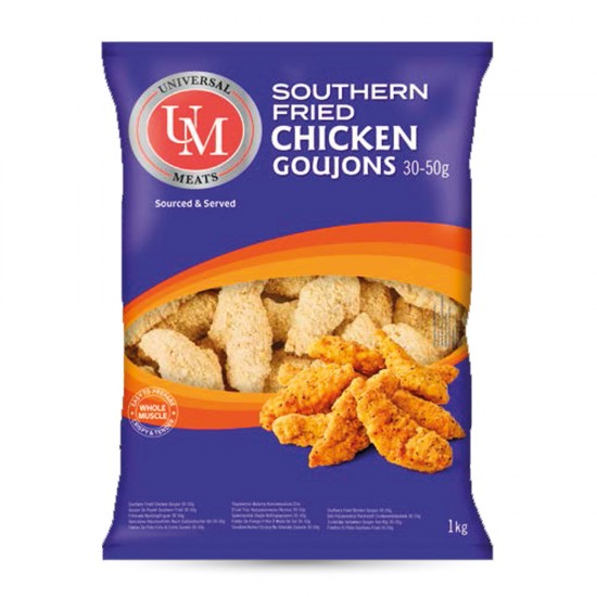 Προψημένα Φιλέτα  Κοτόπουλου πανέ  Southern Fried (40 g) Universal Meats 