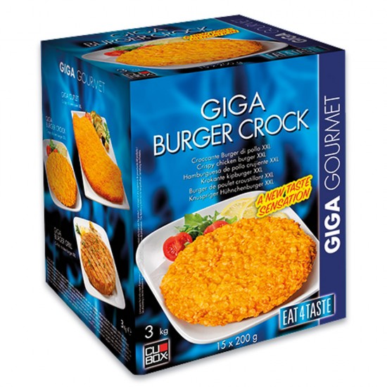 Προψημένο Κοτόπουλο πανέ  Giga Burger Crock (200 g) Cubox 