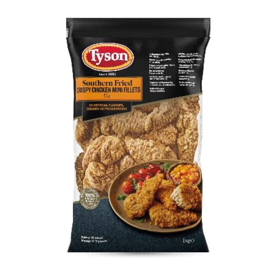 Προψημένα Φιλετάκια Κοτόπουλου πανέ  Southern Fried (53 g) Tyson 