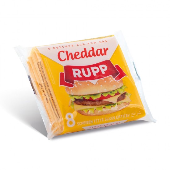 Aνακατεργασμένο τυρί  Cheddar σε φέτες Rupp 