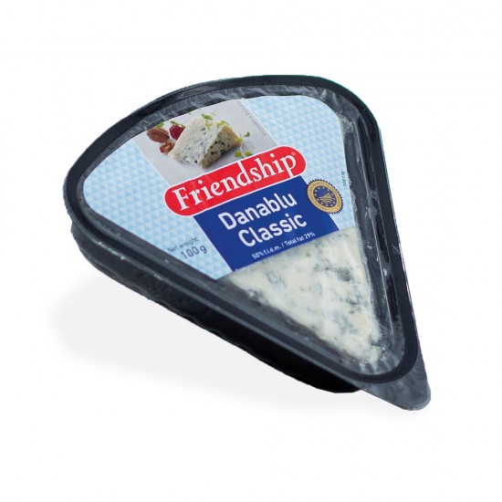 Μπλε τυρί Δανίας μερίδα σε σκαφάκι Friendship 