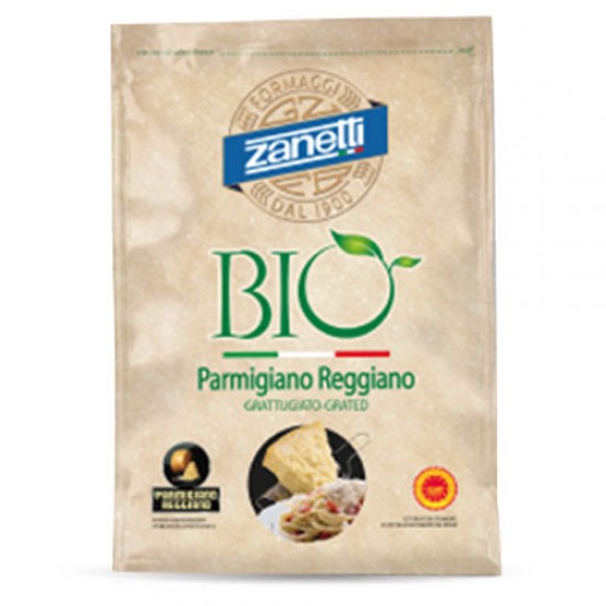 Βιολογική Parmigiano Reggiano Π.Ο.Π. τριμμένη  Zanetti 