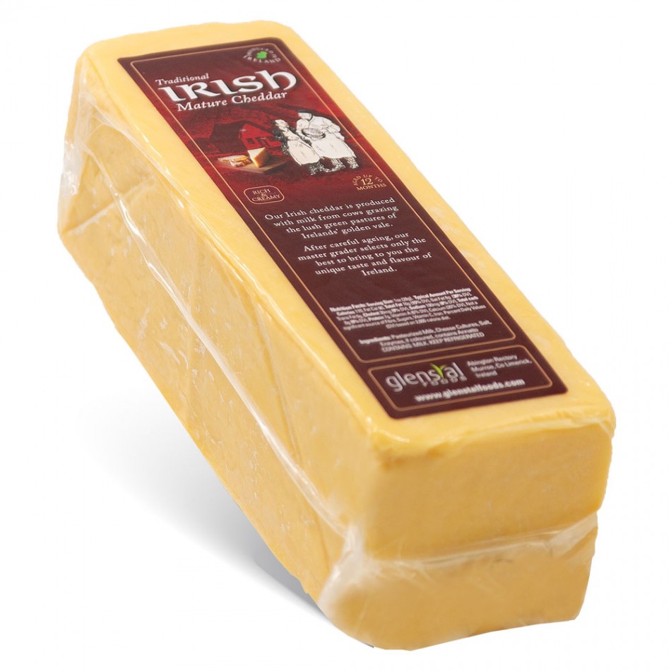 Cheddar Mature λευκό Glenstal 