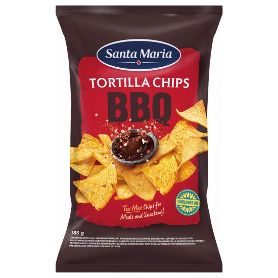 Santa Maria Corn Tortilla Chips with BBQ Flavor 