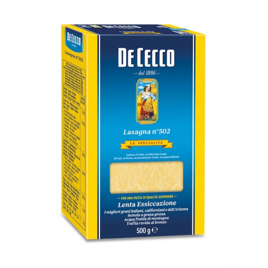 Ζυμαρικά Lasagna no. 502 De Cecco 