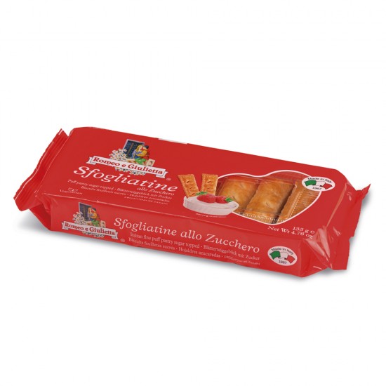 Romeo & Giulietta Sugar-Glazed Sfogliatine Puff Pastry Biscuits 